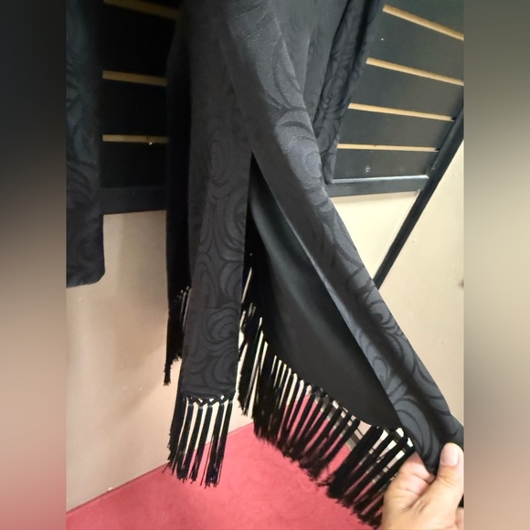 Sportmax by Max Mara Black Fringed Jacquard Jacket – Made in Italy – Size 10 - Picture 4 of 5